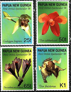 Папуа Новая Гвинея 1998, Орхидеи, 4 марки